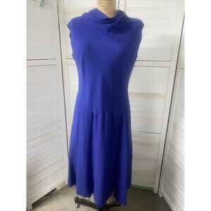 Vintage 50s/60 Women’s Blue Dress Sleeveless Jeunesse New York Sz Large Read Des